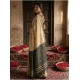Women's Cotton Printed Saree With Unstitched Blouse 5.5Mtr (Beige)