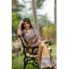 Women's Faux_Tussar Geometric_Print Saree With Unstitched Blouse 5.5Mtr (Mustard) Women's Faux_Tussar Geometric_Print Saree With Unstitched Blouse 5.5Mtr (Mustard)