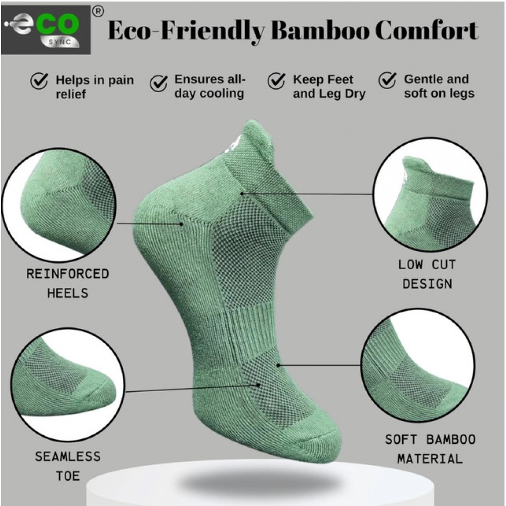 4_Pair Set Unisex Casual Cotton Printed Ankle Length Socks (Multicolor)