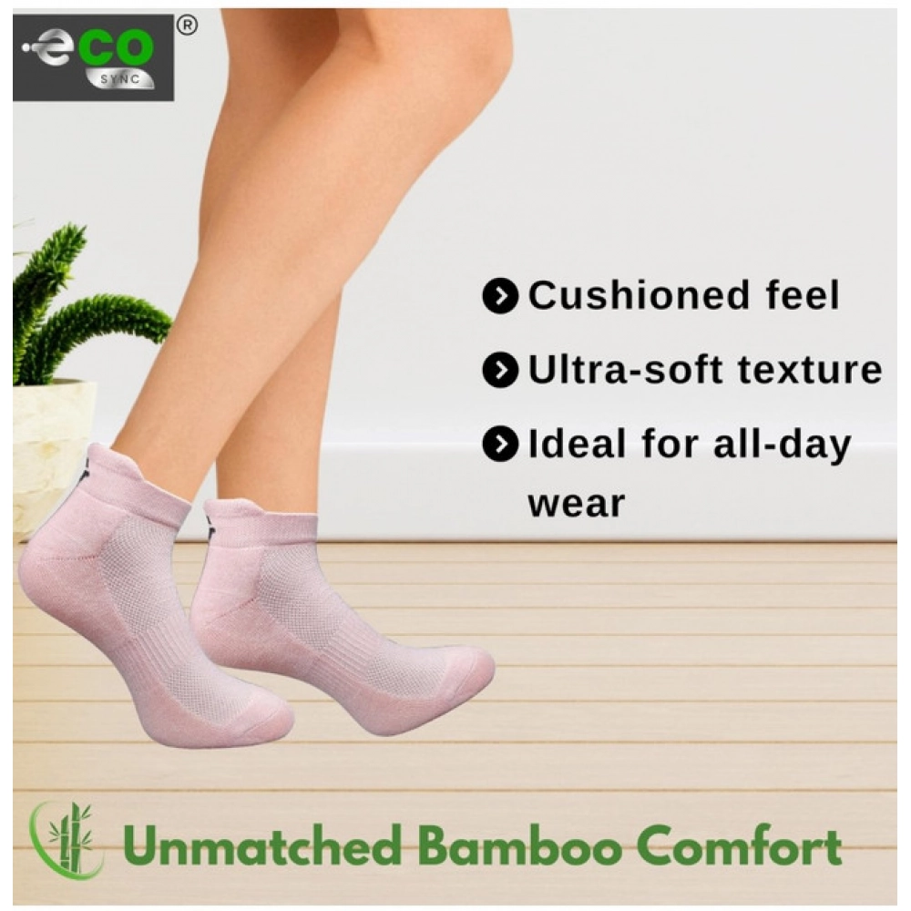 4_Pair Set Unisex Casual Cotton Printed Ankle Length Socks (Multicolor)