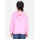 Girl's Fleece Embellished Long Sleeves Sweatshirt (Light Pink) Girl's Fleece Embellished Long Sleeves Sweatshirt (Light Pink)