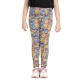 Girl's Cotton Lycra Floral Elasticated Jeggings (Multicolor) Girl's Cotton Lycra Floral Elasticated Jeggings (Multicolor)