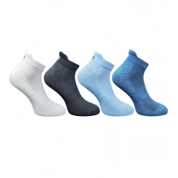 4_Pair Set Unisex Casual Cotton Printed Ankle Length Socks (Multicolor)