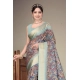 Women's Cotton Silk  Printed Saree With Unstitched Blouse 5.5Mtr (Multicolor)