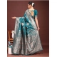 Women's Banarasi Silk Printed Saree With Unstitched Blouse 5.5Mtr (Sea Green) Women's Banarasi Silk Printed Saree With Unstitched Blouse 5.5Mtr (Sea Green)