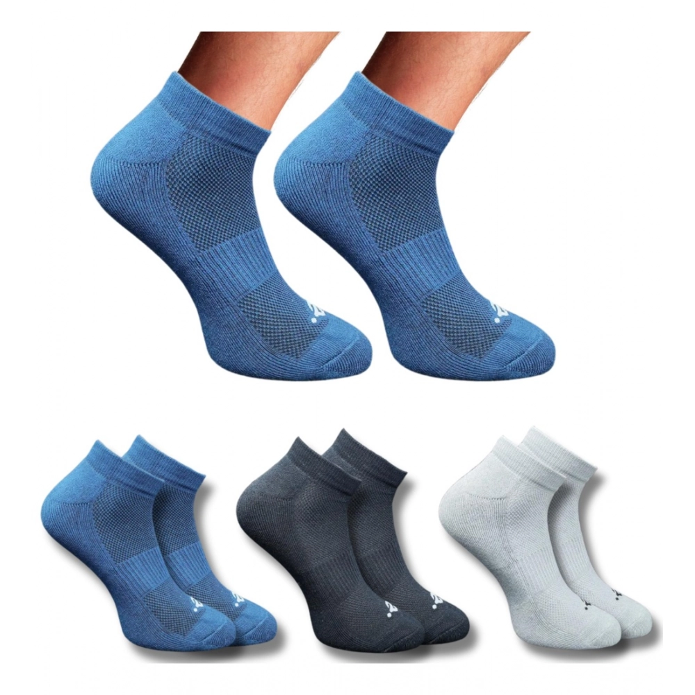 3_Pair Set Unisex Casual Cotton Printed Low Cut Socks (Multicolor) 3_Pair Set Unisex Casual Cotton Printed Low Cut Socks (Multicolor)