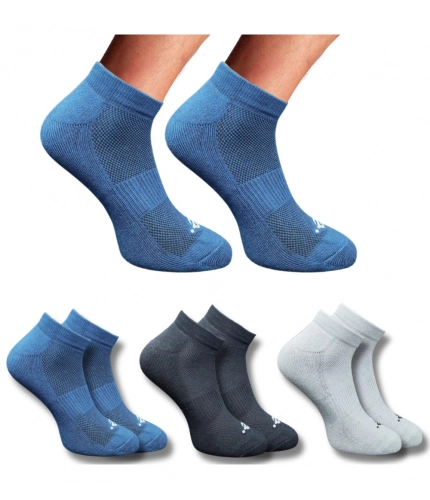 3_Pair Set Unisex Casual Cotton Printed Low Cut Socks (Multicolor)