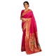 Women's Silk Blend Zari Weaving Saree With Unstitched Blouse 5.5Mtr (Pink) Women's Silk Blend Zari Weaving Saree With Unstitched Blouse 5.5Mtr (Pink)
