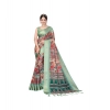 Women's Cotton Silk Printed Saree With Unstitched Blouse 5.5Mtr (Light Green) Women's Cotton Silk Printed Saree With Unstitched Blouse 5.5Mtr (Light Green)