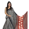 Women's Satin Printed Saree With Unstitched Blouse 5.5Mtr (Black) Women's Satin Printed Saree With Unstitched Blouse 5.5Mtr (Black)