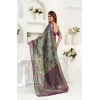 Women's Faux Linen Printed Ready to wear Saree With Unstitched Blouse 5.5Mtr (Multicolor) Women's Faux Linen Printed Ready to wear Saree With Unstitched Blouse 5.5Mtr (Multicolor)