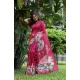Women's Faux_Tussar Floral Saree With Unstitched Blouse 5.5Mtr (Pink) Women's Faux_Tussar Floral Saree With Unstitched Blouse 5.5Mtr (Pink)