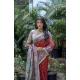 Women's Faux_Tussar Geometric_Print Saree With Unstitched Blouse 5.5Mtr (Red)