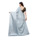 Women's Satin Printed Saree With Unstitched Blouse 5.5Mtr (Grey)