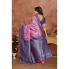 Women's Banarasi Silk Jaquard Woven Saree With Unstitched Blouse 5.5Mtr (Pink) Women's Banarasi Silk Jaquard Woven Saree With Unstitched Blouse 5.5Mtr (Pink)