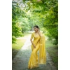 Women's Faux_Banarasi Lining Pattern Saree With Unstitched Blouse 5.5Mtr (Yellow) Women's Faux_Banarasi Lining Pattern Saree With Unstitched Blouse 5.5Mtr (Yellow)