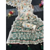 Women's Linen Cotton Printed Saree With Unstitched Blouse 5.5Mtr (Green) Women's Linen Cotton Printed Saree With Unstitched Blouse 5.5Mtr (Green)