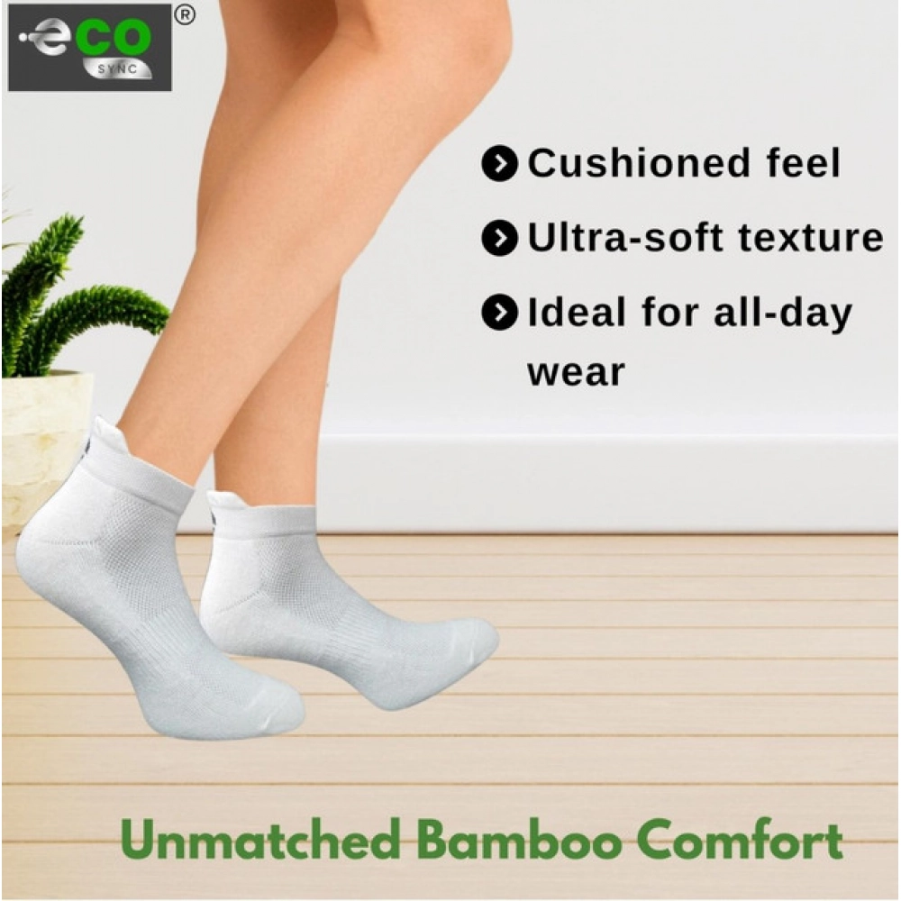 4_Pair Set Unisex Casual Cotton Printed Ankle Length Socks (Multicolor)