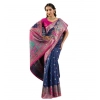 Women's Faux_Banarasi Woven Motifs Saree With Unstitched Blouse 5.5Mtr (Navy_Blue) Women's Faux_Banarasi Woven Motifs Saree With Unstitched Blouse 5.5Mtr (Navy_Blue)