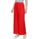 Women's Casual Rayon Solid Ankle Length Palazzo (Red, Free Size) Women's Casual Rayon Solid Ankle Length Palazzo (Red, Free Size)