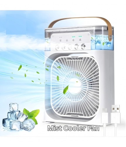 Plastic Air Fan with LED Nightlight