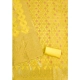 Women's Banarasi Silk Printed Unstitched Salwar Suit Material With Dupatta (Yellow, 3Mtrs)
