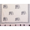 Women's Linen Cotton Printed Saree With Unstitched Blouse 5.5Mtr (Off White)