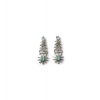 Women's Brass Silver Plated Necklace set (Turquoise)