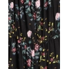 Girl's Rayon Floral Sleeveless Jumpsuit (Black-Pink) Girl's Rayon Floral Sleeveless Jumpsuit (Black-Pink)