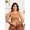 Women's Faux Linen Geometric Print Ready to wear Saree With Unstitched Blouse 5.5Mtr (Brown) Women's Faux Linen Geometric Print Ready to wear Saree With Unstitched Blouse 5.5Mtr (Brown)