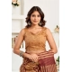 Women's Faux Linen Geometric Print Ready to wear Saree With Unstitched Blouse 5.5Mtr (Brown) Women's Faux Linen Geometric Print Ready to wear Saree With Unstitched Blouse 5.5Mtr (Brown)