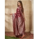 Women's Silk Blend Printed Saree With Unstitched Blouse 5.5Mtr (Maroon) Women's Silk Blend Printed Saree With Unstitched Blouse 5.5Mtr (Maroon)