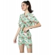 Women's Polyester Floral Short Sleeve Co-Ord Set (Multicolor) Women's Polyester Floral Short Sleeve Co-Ord Set (Multicolor)