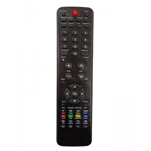 Ecomoye LCD/LED Remote No. HTR-D18A (with USB Function), Compatible/Replacement for Haier LCD/LED TV Remote Control, Black (Exactly Same Remote will Only Work)