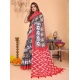 Women's Linen Cotton Printed Saree With Unstitched Blouse 5.5Mtr (Grey) Women's Linen Cotton Printed Saree With Unstitched Blouse 5.5Mtr (Grey)