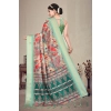 Women's Cotton Silk Printed Saree With Unstitched Blouse 5.5Mtr (Light Green) Women's Cotton Silk Printed Saree With Unstitched Blouse 5.5Mtr (Light Green)