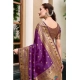 Women's Silk Blend Paithani Weaving Saree With Unstitched Blouse 5.5Mtr (Purple) Women's Silk Blend Paithani Weaving Saree With Unstitched Blouse 5.5Mtr (Purple)