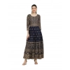 Women's Casual Rayon 3-4th Sleeves Anarkali Kurti (Blue) Women's Casual Rayon 3-4th Sleeves Anarkali Kurti (Blue)
