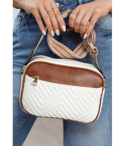 Women's PU Leather Zipper Sling Bag