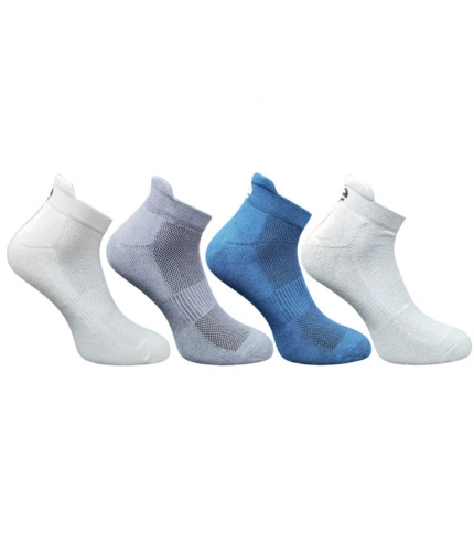 4_Pair Set Unisex Casual Cotton Printed Ankle Length Socks (Multicolor)