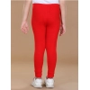Girl's Cotton Lycra Solid Elasticated Leggings (Red) Girl's Cotton Lycra Solid Elasticated Leggings (Red)