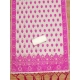 Women's Banarasi Silk Printed Unstitched Salwar Suit Material With Dupatta (Pink, 3Mtrs)