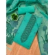 Women's Banarasi Silk Printed Unstitched Salwar Suit Material With Dupatta (sea Green, 3Mtrs)