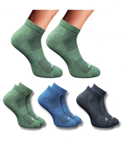 3_Pair Set Unisex Casual Cotton Printed Low Cut Socks (Multicolor)