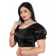 Women's Jimmy Solid Designer Neck Elastic Sleeve Readymade Blouse (Black 38 , Alterable up to 42)-PID65827 Women's Jimmy Solid Designer Neck Elastic Sleeve Readymade Blouse (Black 38 , Alterable up to 42)-PID65827