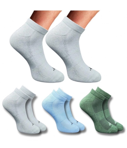 3_Pair Set Unisex Casual Cotton Printed Low Cut Socks (Multicolor)