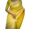 Women's Faux_Banarasi Lining Pattern Saree With Unstitched Blouse 5.5Mtr (Yellow) Women's Faux_Banarasi Lining Pattern Saree With Unstitched Blouse 5.5Mtr (Yellow)
