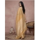 Women's Cotton Printed Saree With Unstitched Blouse 5.5Mtr (Golden)