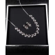 Women's Brass Silver Plated Necklace set (Red) Women's Brass Silver Plated Necklace set (Red)