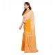 Women's Georgette Printed Saree With Unstitched Blouse 5.5Mtr (Yellow) Women's Georgette Printed Saree With Unstitched Blouse 5.5Mtr (Yellow)